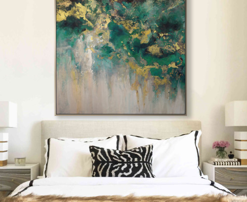 Scatter Box Art Champagne Skies 107x107x3.6cm, Multi